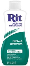EMERALD RIT All Purpose Fabric Liquid DYE 8 ounce BOTTLE green 88310