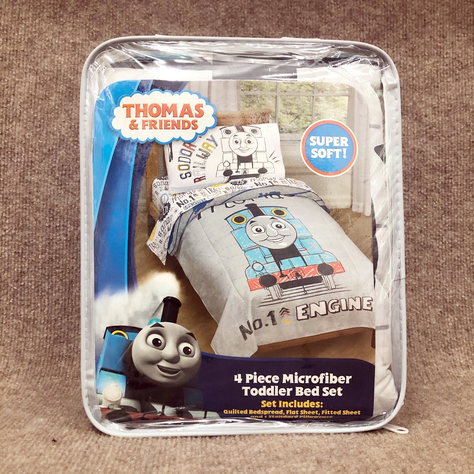 thomas & friends 4pc toddler bedding set