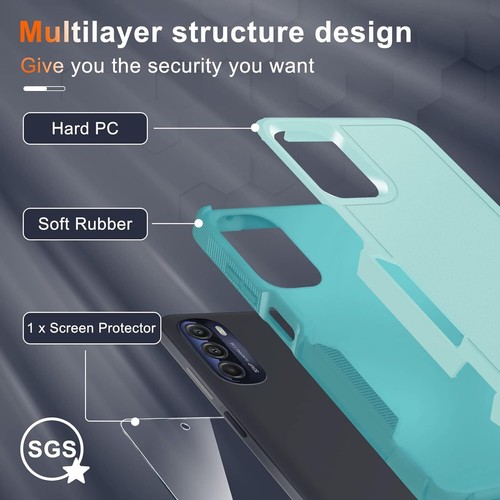 For Motorola Moto G Stylus 5G/G 5G 2023 2022 Phone Case Shockproof Cover + Glass - Picture 30 of 49