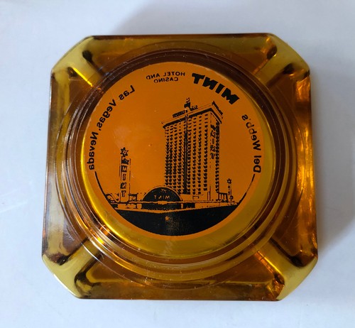 Cenicero publicitario de vidrio vintage DEL WEBB’S COMO NUEVO HOTEL Y CASINO LAS VEGAS NV - Imagen 4 de 5