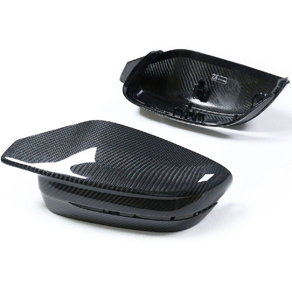 Tapas de cubierta de espejo retrovisor lateral de fibra de carbono seca para BMW M3 G80 M4 G82 G83 Foto 4 de 4
