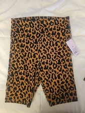 Wild Fable High Rise Leopard Print Biker Shorts Size medium. New with tags.