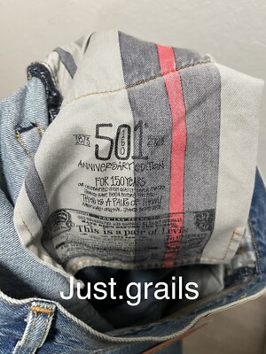 Stussy X Levi's Jeans Embossed 501 New Ready To Ship Size 36 Stussy X Levi's Jeans Embossed 501 New Ready To Ship Size 36