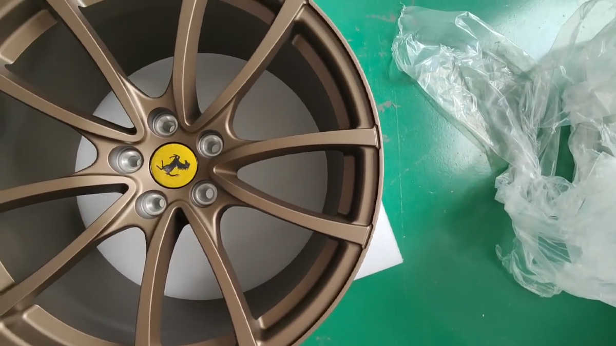 フェラーリ　F430 19/20インチAW COR FORGED ゴールド 19 inch FORGED F430 SCUDERIA GOLD WHEELS SET-CUSTOM MADE FOR