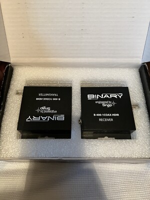 SnapAV Binary  B-400-1COAX-HDIR Coax Extender Receiver and Transmitter Module