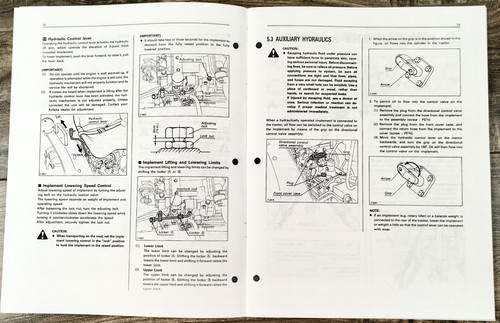Kubota B4200 B4200D Tractor Operators Manual Owners Book Maintenance 4200  - 第 5/6 張圖片