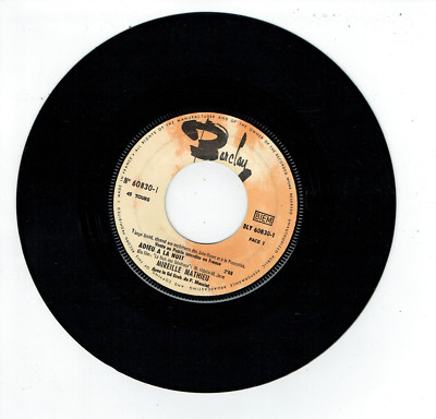 Mireille Mathieu Vinyl 45 Runden 7 '' Sp Ensemble - Bicycle Belsize - Barclay