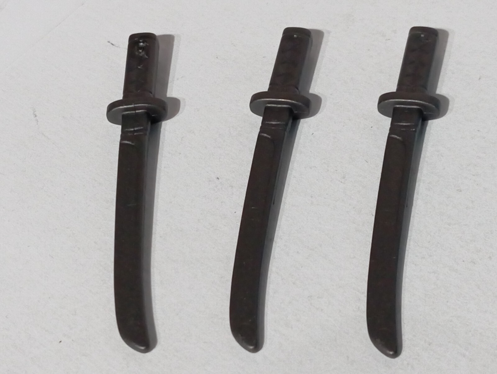 PLAYMOBIL X3 ESPADAS SABLES CATANAS ANTRACITA NINJAS PIRATAS SAMURAIS ASIATICOS