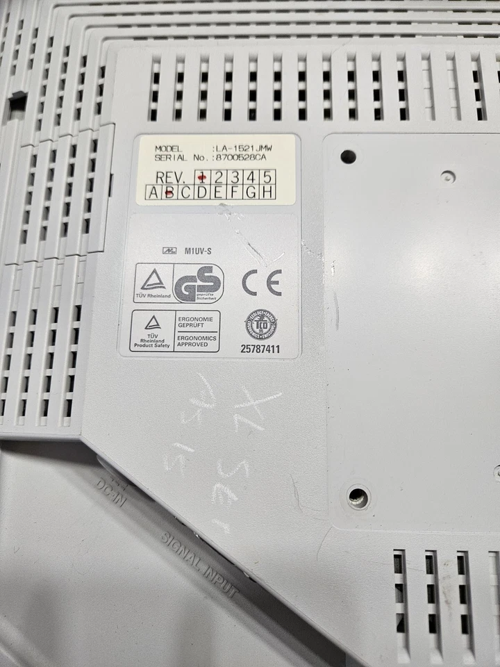 Vintage NEC LA-1521JMW MultiSync LCD1510 MONITOR 1998 Not Tested - Image 4 of 4