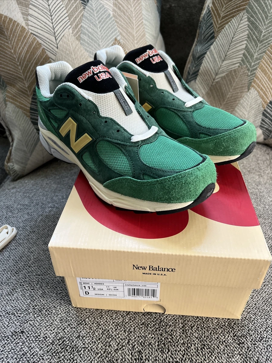 Size 11.5 New Balance 990v3 Made in USA x Teddy Santis Low Green