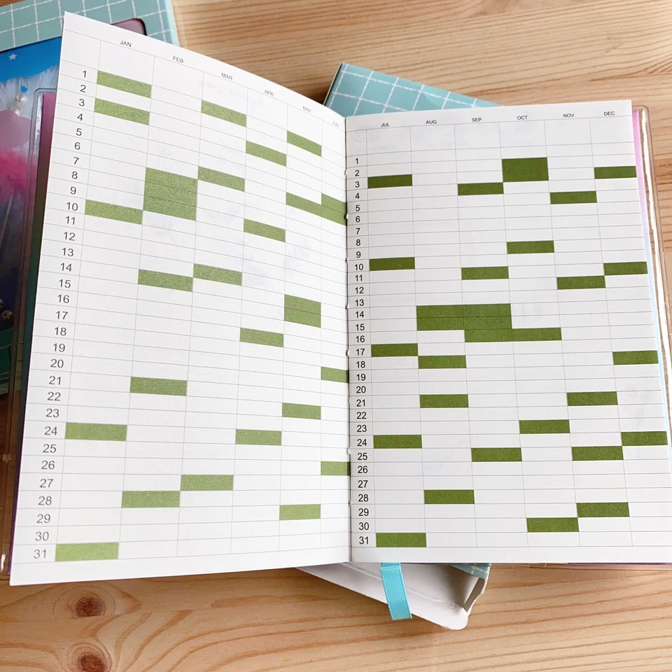 Heart Design PVC colorful Journal Notebook calendar with Pearls and Feather - Image 3 of 4