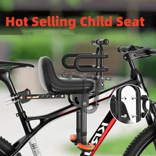Baby Bike Seat Front Bicycle Seat Kids Safety Saddle Children Carrier w/Handrail