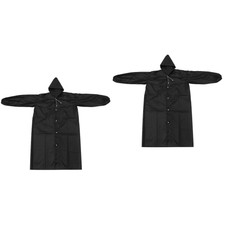 2 Pcs Mens Rain Jacket Shopping Raincoat Water Ride And Women Man