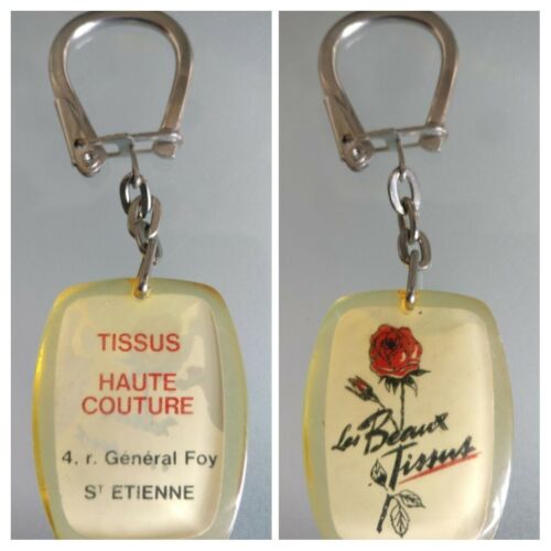 Porte cle bourbon tissus haute couture "les beaux tissus" Saint Etienne. - Photo 1/3