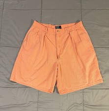 Vintage Polo Ralph Lauren Shorts Pleated Chino Mens Size 34 USA Made Crest Logo