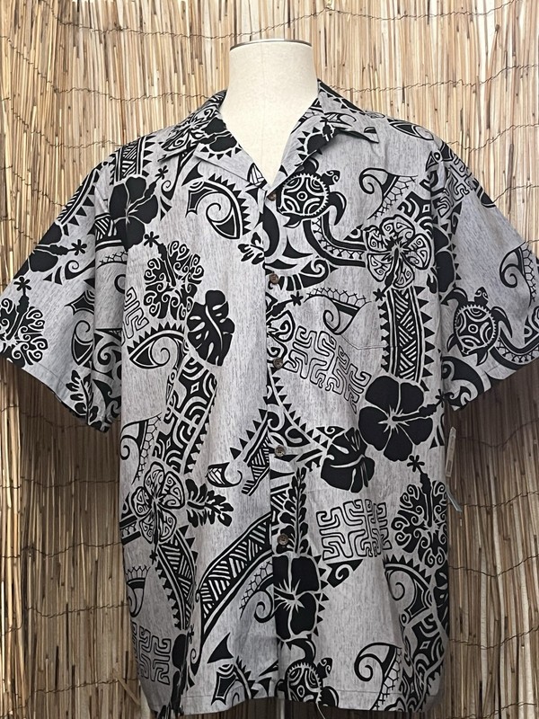 RJC Mens SS Button Up Hawaiian Shirt-Size 2XL-100% Cotton-MADE IN HAWAII-NWT