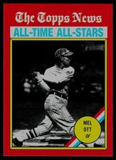 2025 Topps Heritage Red Mell Ott New York Giants #348 CMP 332