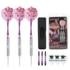 Black Scorpion Cuesoul Pink Ladies 23 Grams Steel Tip Darts With 2 Dif