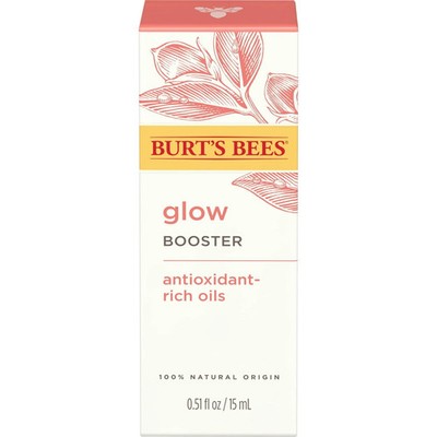 Burt's Bees Glow Booster Face Serum for Normal and Combination Skin, 0.51 oz