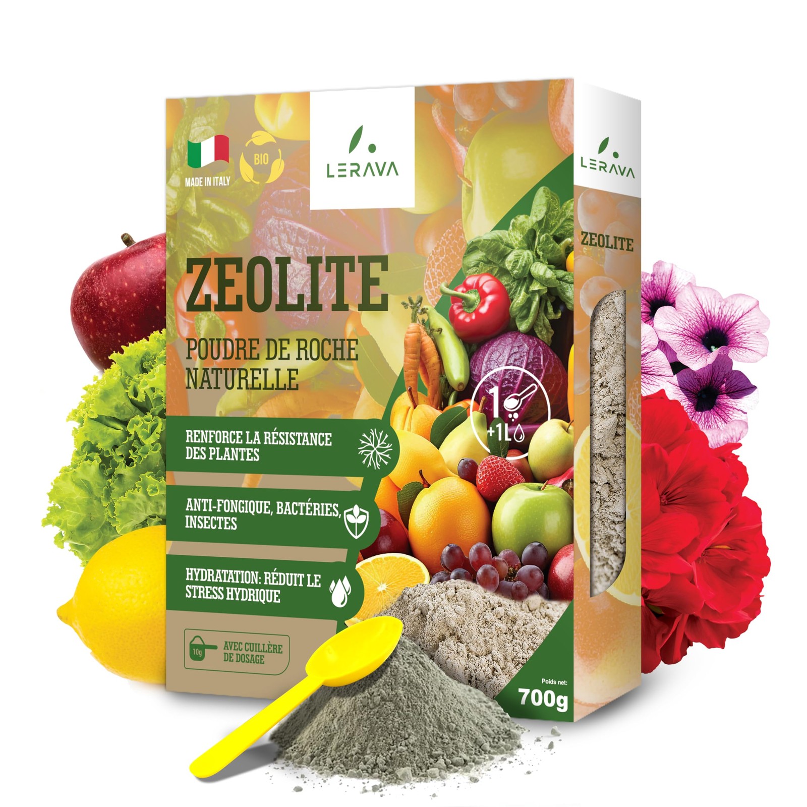 Zéolite Clinoptilolite 700 g pour Potager Urbain et Plantes Vertes de Balcon