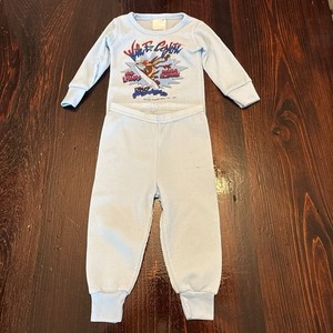 Vintage Wile E Coyote Thermal Pajamas 18 Months