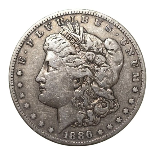 1886 S Morgan Silver Dollar Us Coin San Francisco Mint Vf Details