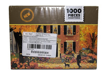 Autumn Street View Mini 1000 Pc Jigsaw Puzzle, Brand New- Factory Sealed