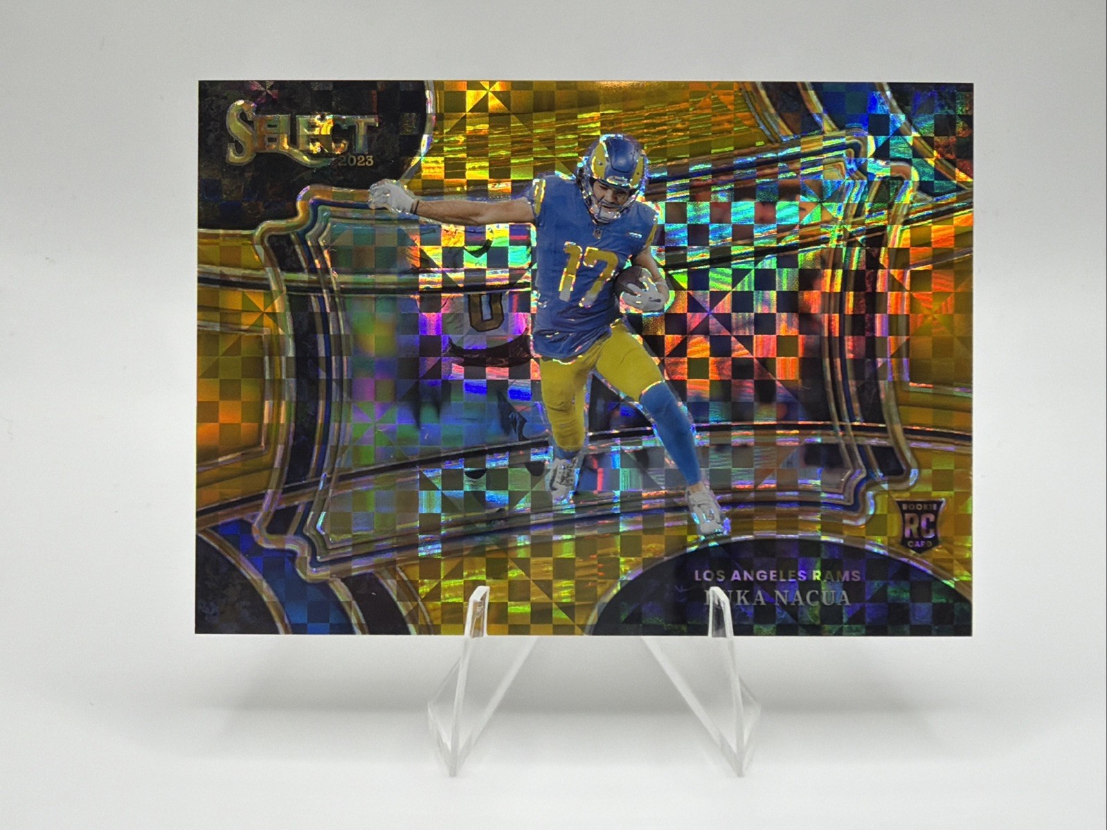 2023 PANINI SELECT GOLD PRIZM #355 PUKA NACUA ROOKIE RC 1/10 First On The Print