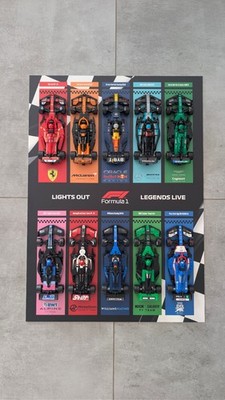 Display Wandhalterung für F1 Speed Champions Sammlung - 50x70 cm