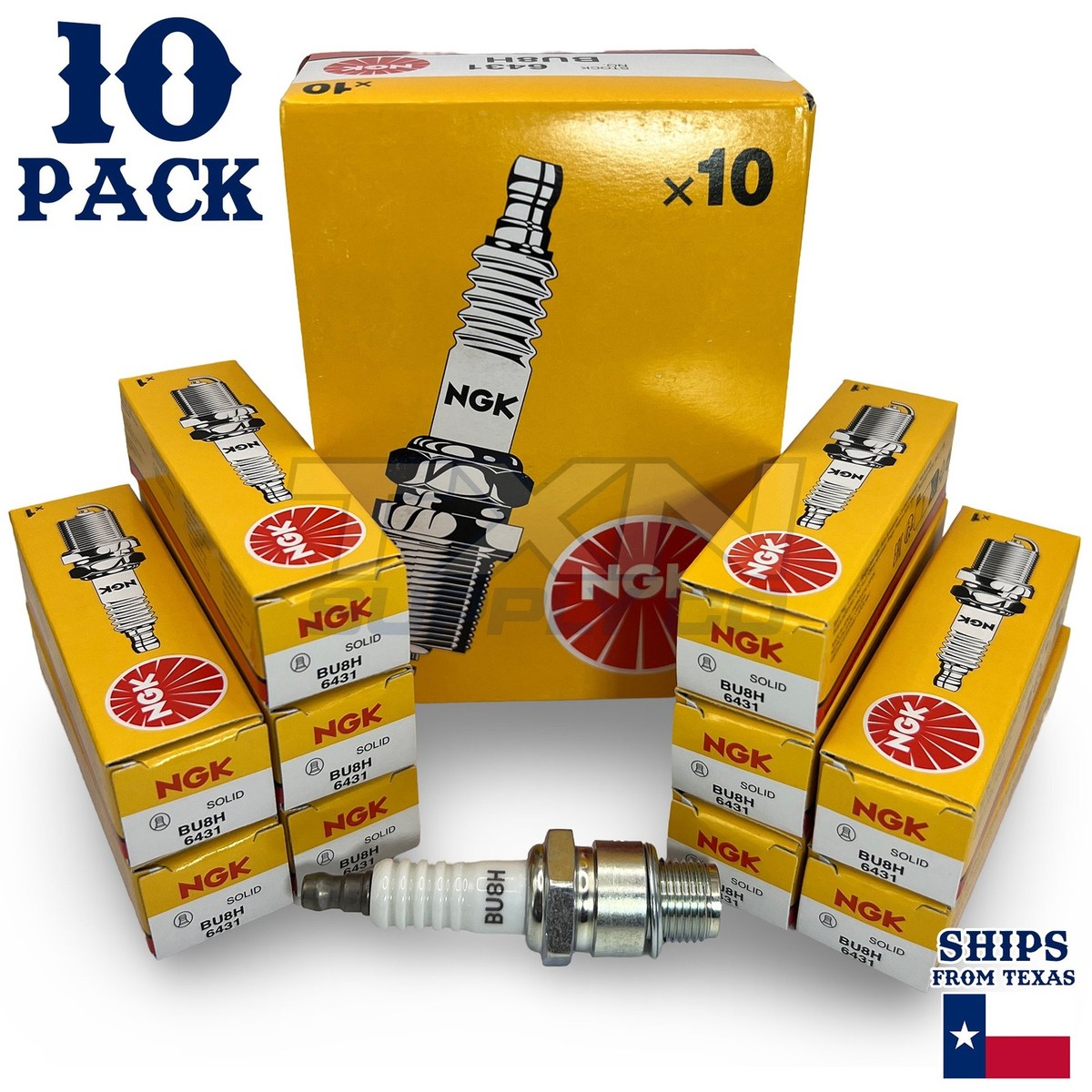 NGK 6431 Spark Plug BU8H - 10 Pack | eBay