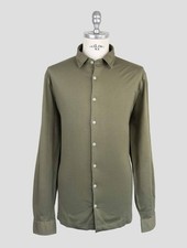 NEW GRAN SASSO GREEN COTTON SHIRT US 48 - EU 58 G4S7