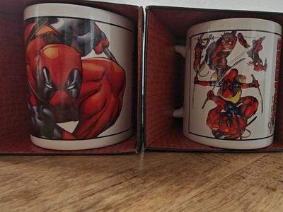Deadpool Marvel Offizielle Tasse. 2er Set identisch 