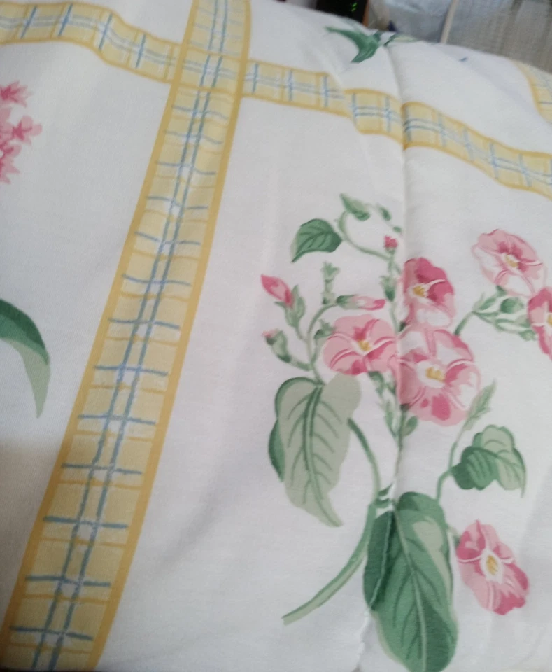 Vintage Springs Twin Comforter Rare 6P Set Sunny Yellow Blue Floral Cottagecore - Image 2 of 4