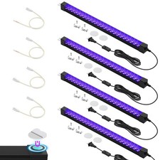 365NM UV Black Light Bar, 18W LED Blacklight Strip, 16inch Linkable UV Blackl...
