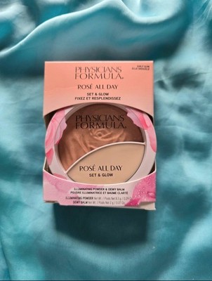 Physicians Formula Rose Ganztägiges Set & leuchtendes leuchtendes Puder & taufrischer Balsam