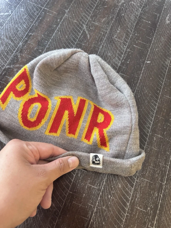 Sombrero tejido A Bathing Ape 2nd Shark color gris Foto 3 de 4