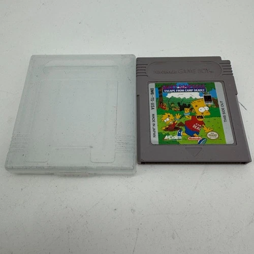 Bart Simpson's Escape From Camp Deadly (Nintendo Game Boy) Tested Authentic