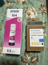 ISY IHI-1304-B-XL Tintenpatrone Schwarz und EPSON 104 Neu