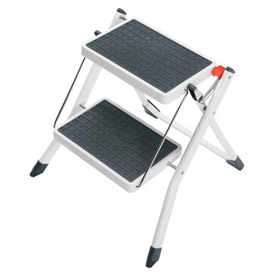 Hailo MK60 Mini Steel Step Stool with Anti-Slip Stairs & 330 lbs Capacity (Used)