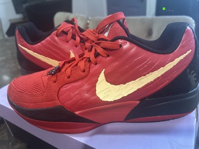 Nike Red Basketball Shoes with Iconic Swoosh Design