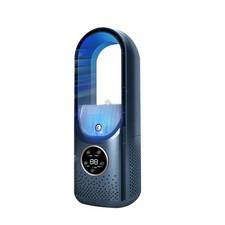 Portable 6-Speed Air Conditioner Fan - Silent Leafless Electric Cooler w/Timer
