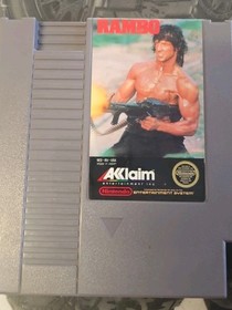 Rambo Original (Nintendo Entertainment System, 1988) w/ Manual & Sleeve Nes 🚭✔️
