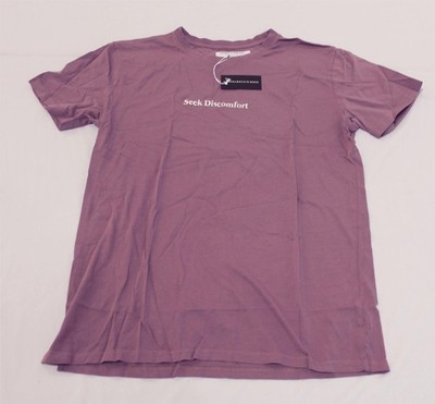 Seek Discomfort Men's Embroidered Seeker Essential Tee AC2 Purple Medium NWT