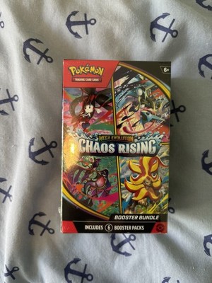 Pokémon TCG Mega Evolution Chaos Rising Booster Bundle 6 Packs - Neu & Sealed