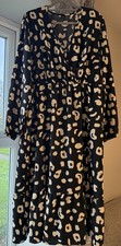 Bnwot Beautiful Ladies SHEIN Curve Animal Print Dress Size Xl Fits 14-small 18