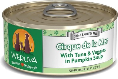 Weruva Classic Dog Food Tuna Veggies 5.5oz 24 Pack