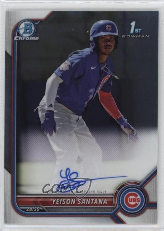 2022 Bowman Chrome Prospect Auto Yeison Santana #CPA-YS Auto 0u79