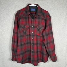 Pendelton high grade western shirt mens large wool button up long sleeve