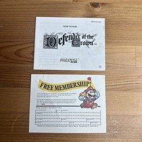 DEFENDER OF THE CROWN FOR NINTENDO NES BOXED & COMPLETE W/INSTRUCTIONS PAL