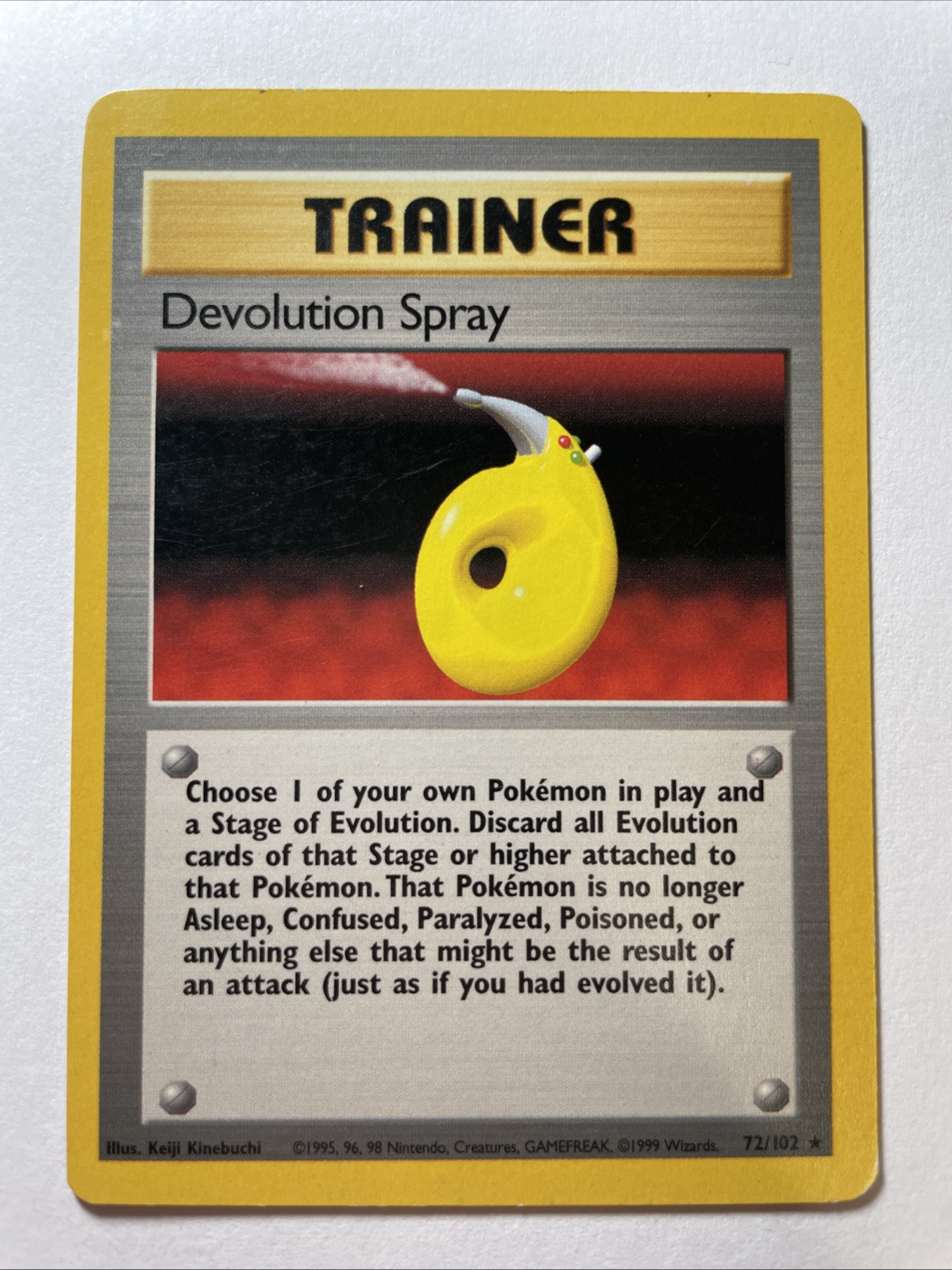 Devolution Spray 72/102 LP-NM Rare Unlimited Base Set WoTC 1999 Pokemon TCG